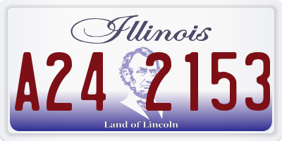 IL license plate A242153