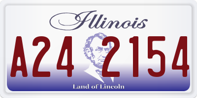 IL license plate A242154