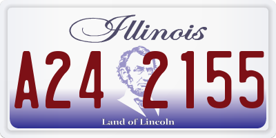 IL license plate A242155