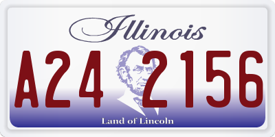 IL license plate A242156