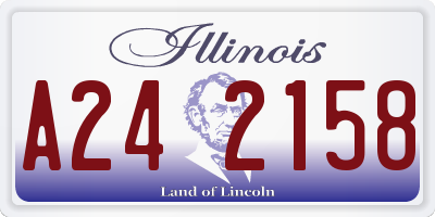 IL license plate A242158