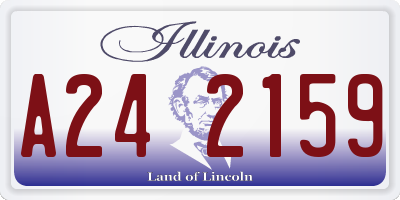 IL license plate A242159