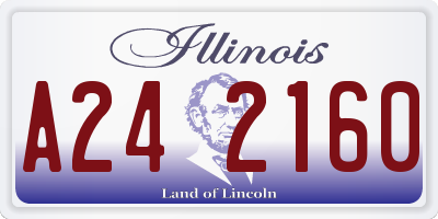 IL license plate A242160