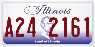 IL license plate A242161