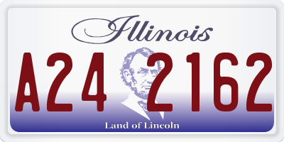 IL license plate A242162