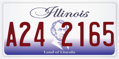 IL license plate A242165