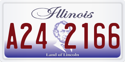 IL license plate A242166