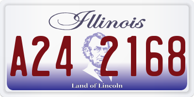 IL license plate A242168