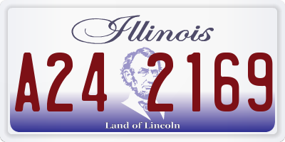 IL license plate A242169