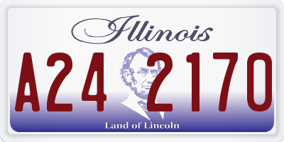 IL license plate A242170