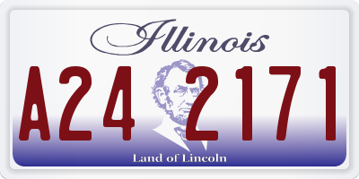 IL license plate A242171