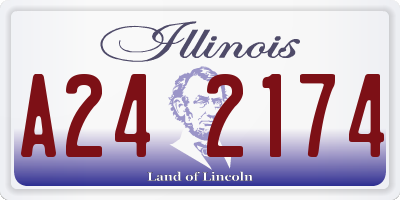 IL license plate A242174