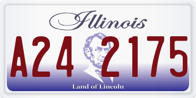 IL license plate A242175