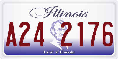 IL license plate A242176