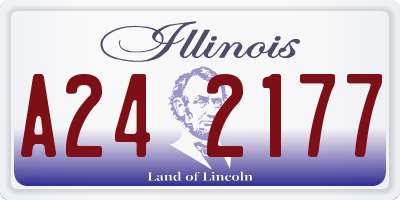 IL license plate A242177