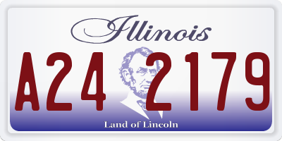 IL license plate A242179