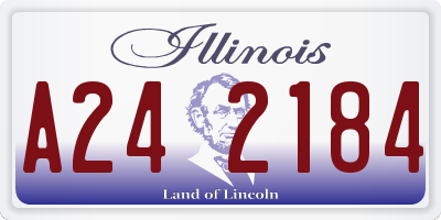 IL license plate A242184
