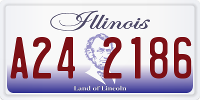IL license plate A242186