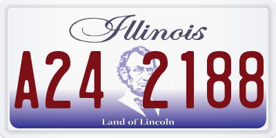 IL license plate A242188
