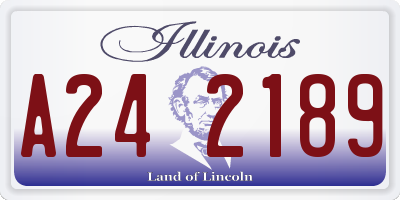 IL license plate A242189