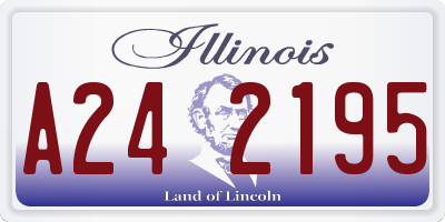 IL license plate A242195
