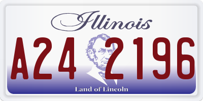 IL license plate A242196