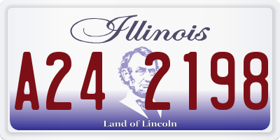 IL license plate A242198