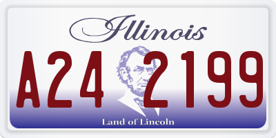 IL license plate A242199