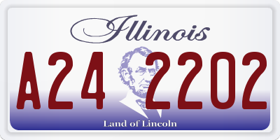 IL license plate A242202