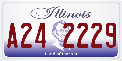 IL license plate A242229