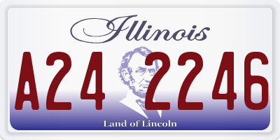 IL license plate A242246