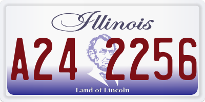 IL license plate A242256