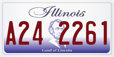 IL license plate A242261