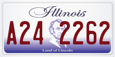 IL license plate A242262
