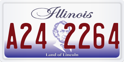 IL license plate A242264