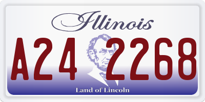 IL license plate A242268