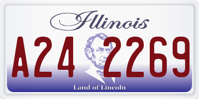 IL license plate A242269