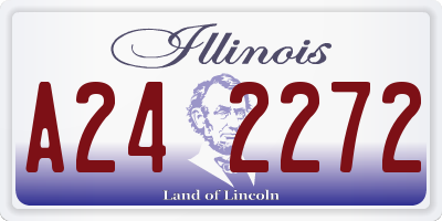 IL license plate A242272