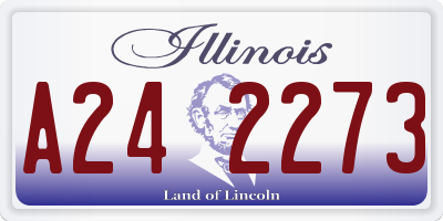 IL license plate A242273