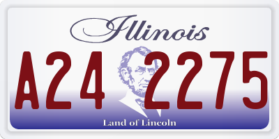 IL license plate A242275