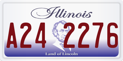 IL license plate A242276