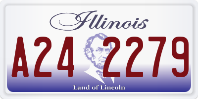 IL license plate A242279