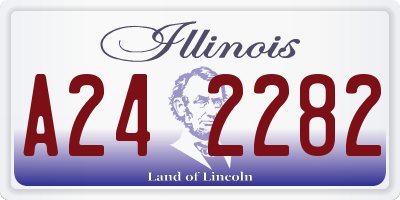 IL license plate A242282