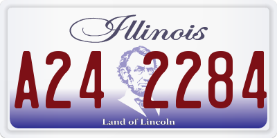 IL license plate A242284