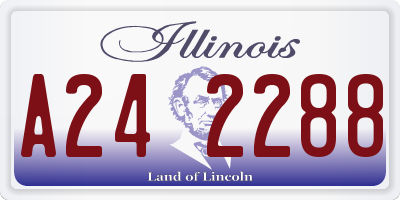 IL license plate A242288