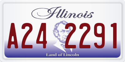 IL license plate A242291