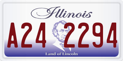 IL license plate A242294