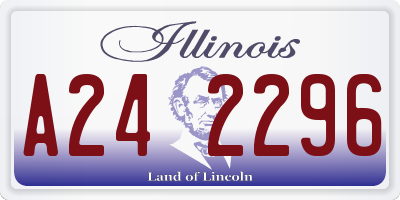 IL license plate A242296