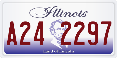 IL license plate A242297