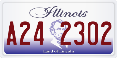IL license plate A242302
